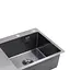 Кухонна мийка Kroner KRP Schwarze - 7849RHM PVD (3,0/1,0 мм) CV025279, Чорний - мініатюра 6