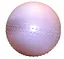 М'яч для фітнесу (фітбол) напівмасажний PowerPlay 4003 Ø65 cm Gymball Ліловий + помпа (PP_4003_65cm_Violet) - мініатюра 4