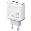 Зарядний пристрій блок-адаптер живлення Ldnio A2528C 35 W 2 порти USB-C біле - мініатюра 1