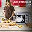 Стационарный миксер тестомес Sokany SC-623E с металлической чашей планетарное вращение 10л 2000Вт Серебряный - миниатюра 9