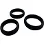 Набор эрекционных колец Alive Sensual Pleasure Rings 3 шт. черный - миниатюра 1