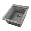 Гранитная мойка Globus Lux Lama серый камiнь 410x500 мм А0005, Серый - миниатюра 2