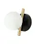 Бра, настінний світильник Italux WL-5622-1-BK-W Reverso G9 1x25W IP20 Bl - мініатюра 1