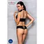 Комплект із еко-шкіри Passion Nancy Bikini black L/XL - мініатюра 4