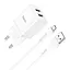 Набір із кабелем мережевий Hoco Maker dual port charger set N25 кабель Micro USB 2USB білий - мініатюра 1