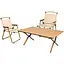 Преміум набір розкладних туристичних меблів стіл для пікніка 90 см з стільцями 2 шт. Kermit - мініатюра 1