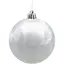 Комплект елочных шариков Chomik пластиковые 8 см серебристые 3 шт. (GIF3870) - миниатюра 2