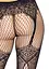 Колготки Leg Avenue Fishnet tights with back seam One size Black задний шов кружево сетка - миниатюра 4