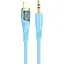 Кабель Hoco UPA25 3.5 мм to lightning Transparent Discovery Edition Digital audio conversion cable 1 м блакитний - мініатюра 1