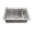 Кухонна мийка накладна з нержавіючої сталі кухонна станція Nett NS-7048, Нержавіюча сталь - мініатюра 8