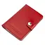 Обложка на документы кожаная на кнопке HC0035 красная - миниатюра 2