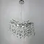 Изысканная серебряная люстра DIAMINA с хрустальными камнями Ст. 33007 CH | Line F - миниатюра 3