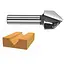 Фреза пазовая V-образная Bosch Professional V Std S8 D16 L16 90° (2.608.628.407) - миниатюра 4