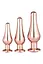 Анальна пробка Gleaming Love Pleasure Plug Set 3 шт. (рожевий) - мініатюра 1
