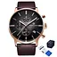 Наручний годинник чоловічий PD-2720 Gold-Black-Brown Pagani Design acs0031103 - мініатюра 1