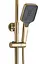 Душова система Rea Helix brushed gold з виливом REA-P6621, Золотий - мініатюра 3