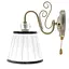 Бра Brille BKL-484W/1 настінне накладне у спальню класичне з абажуром E14 AB - мініатюра 2