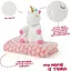 Плед Perletti Toys Tiara Unicorn с мягкой игрушкой 120x80 см розовый/белый (P13071) - миниатюра 3