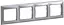 Рамка 4 пости Valena Classic алюміній Legrand osv0002066 - мініатюра 1