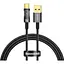 Кабель Baseus Explorer Series Auto Power-Off Fast Charging Data Cable USB to Type-C 100W 1 м Черный - миниатюра 1