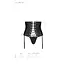 Пояс-корсет из экокожи CELINE Set black - Passion: шнуровка съемные пажи для чулок стринги L/XL - миниатюра 7
