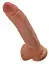 Фалоімітатор Pipedream Cock 9 Inch With Balls, 23 см (коричневий) - мініатюра 3