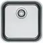 Кухонна мийка Franke Smart, нерж.сталь, квадрат, без крил, 399х399мм, чаша - 1, монтаж під стільницю, SRX 110-40, нерж полірів. - мініатюра 1