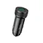 Адаптер автомобильный HOCO Level single port car charger Z49A 18W QC3.0 черный - миниатюра 3