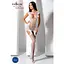 Ажурный бодистокинг с чулками Passion BS082 white One size - миниатюра 2