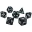 Набір кубиків Pearl 7 Dice Set - Black , 7 шт. (g7dpearl02) - мініатюра 1