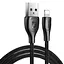 Кабель Remax Lightning Lesu Pro Data Cable RC -160i 1 м черный - миниатюра 1
