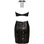 Сукня під зміїну шкіру Obsessive Vivianty dress чорна XS/S - мініатюра 6