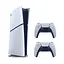 Консоль Sony PlayStation 5 Slim Digital Edition + 2 Геймпада беспроводных DualSense White + гарантия б/у - миниатюра 1