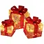 Уличные украшения Рождественские подарочные коробки с подсветкой 3 шт. - миниатюра 1