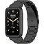 Ремешок-бампер DK для Xiaomi Mi Band 7 Pro Metal Fitlink Steel Watch Band (black) - миниатюра 3