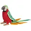 Мягкая игрушка Hansa Попугай краснотелый 37 см (3326) - миниатюра 1