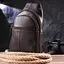 Удобная мужская сумка через плечо из натуральной кожи 21308 Vintage коричневая - миниатюра 6