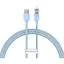 Кабель Baseus Explorer Series Fast Charging Cable with Smart Temperature Control USB to iP 2.4A 1 м блакитний - мініатюра 1
