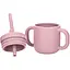 Силіконова чашка дитяча FreeOn з ручками і соломинкою pink - мініатюра 1