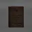 Кожаная обложка для военного билета с карманами 7.2 темно-коричневая - миниатюра 9