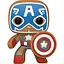 Фігурка Funko Pop MARVEL Gingerbread Captain America Капітан Америка 10 см FP M GCA 933 - мініатюра 2