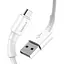 Кабель Baseus Mini White USB Cable For Micro 2.4 A 1 м White - миниатюра 1
