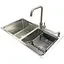 Комплект мийка + змішувач Romzha Arta U-730SDN (B) - мініатюра 1