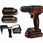 Акумуляторний дриль-шурупокрут Black+Decker з АКБ та ЗП BDCDD186KB - мініатюра 2