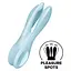 Багатофункціональний вібратор Satisfyer Threesome 1 14 см блакитний - мініатюра 3