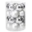 Набір скляних ялинкових куль Elisey Чарівний Сезон (4 см * 20 шт, срібний мікс) - мініатюра 2