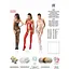 Бодистокинг Passion BS056 комбинезон имитация чулок S/M/L white - миниатюра 5