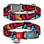 Ошейник для собак нейлоновый Waudog Nylon с QR-паспортом "Граффити" пластиковый фастекс Ш 15 мм Д 25-35 см - миниатюра 1