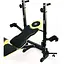 Лавка тренувальна Besport WB-004 для жиму зі стійкою під штангу та партою Скотта - мініатюра 2