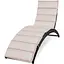 Садовый шезлонг Di Volio Ciampino черный/белый - миниатюра 2